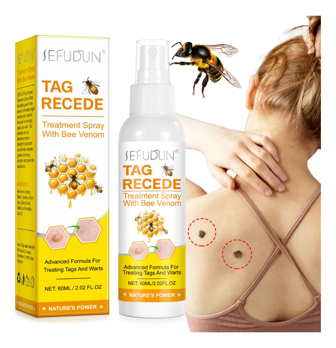 Spray de tratamiento con veneno de abeja Tag Recede